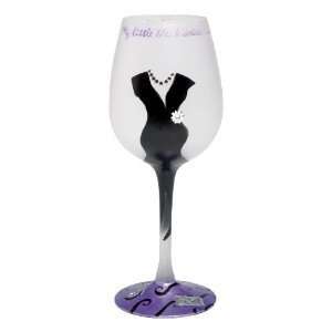  Lolita Glassware Little Black Dress Wine Glass GLS11 5590R 