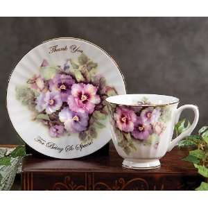  Royal Patrician bone china cup and saucer with greeting 