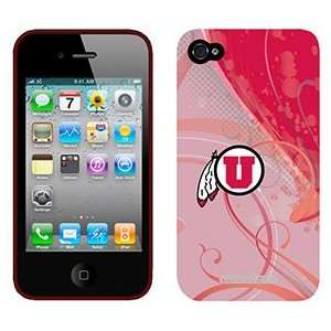  University of Utah Swirl on Verizon iPhone 4 Case by 