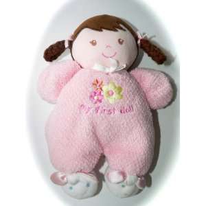  Carters My First Doll Lovey Plush Brown Hair: Baby