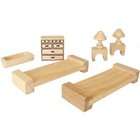   Accessories Quality Wooden Dollhouse Furniture 8 Piece Bedroom Set