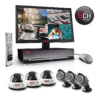 Revo America 8 Channel Security Surveillance System with 500gb Hard 
