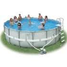   CORP. 18ft Round Intex Ultra Frame Above Ground Pool Kit   52 Inch