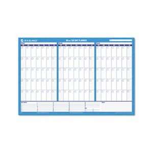 Recycled 90/120 Day Undated Horizontal Erasable Wall Palnner, 36 x 24 