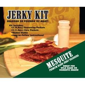 Mesquite Jerky Seasoning Kit, Seasons 20lbs. Of meat (Includes 2 