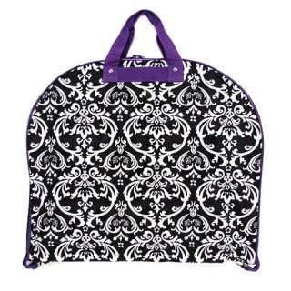 garment bag floral black purple lg