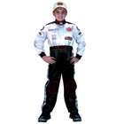 Aeromax Little Boys White Race Car Driver Suit Halloween Costume 12/14