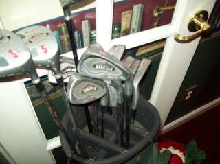   PRE OWNED MACGREGOR SPARTAN OVERSISE IRON GOLF SET( WITH BAG)  
