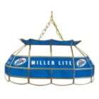 Miller Lite 28 inch Stained Glass Pool Table Light