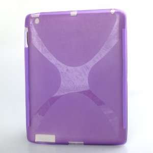   IPS124 Flexible TPU Skin for iPad 2 PC Tablet Purple: Camera & Photo