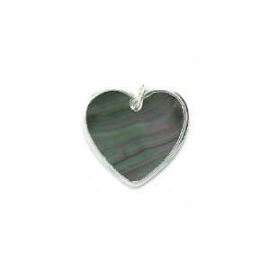  Shipwreck Beads Shell Heart Pair Pendants with Trim, 25mm 