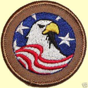 Cool Boy Scout Patch   Patriotic Eagle Patrol (#236)  