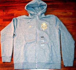NIKE MANNY PACQUIAO LE HOODIE GREY GOLD MENS S L NEW DS  