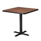 Mayline Bistro Square Dining Height Table   Finish Anthracite, Size 