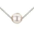 Unique Pearl 7 8mm White Freshwater Cultured Single Pearl Necklace AAA 