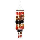 Benzara Wind Chimes made of Capiz Shells in Tinted colors of Red, Pink 