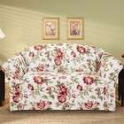 Sure Fit Stretch Olivia Loveseat Slipcover in Floral (Box Cushion)