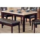 Acme Furniture ACME Marble Top Dining Table, Espresso Finish