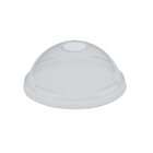 Solo DLR662 0090 Clear PETE Plastic Cold Cup Dome Lid with Hole