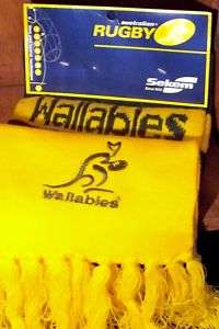 WALLABIES SCARF Australian Rugby / Sekem   Since 1923  