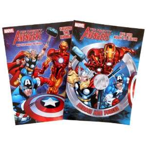  Marvel The Avengers Coloring Books   2 Coloring Book Set 