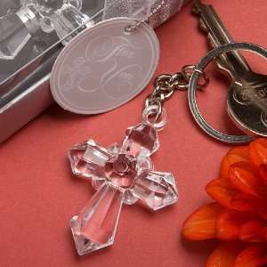   Sparklingly special Cross Design Keychains: Health & Personal Care