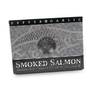 Pepper Garlic Smoked Salmon Fillet 4oz:  Grocery & Gourmet 