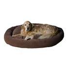 Everest Pet Microfiber Bagel Dog Bed in Brown   Size: Large (32 x 42 