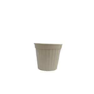  Plastic Decorative Pots #6 White