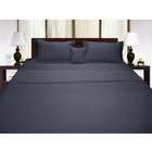   Thread Count Egyptian Cotton Solid Elephant Grey Full/Queen Duvet Set