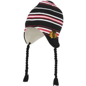  Chicago Blackhawks Tassel Knit Hat