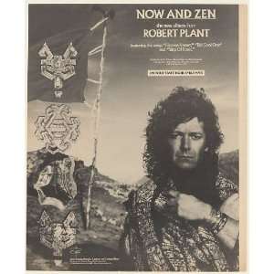 1988 Robert Plant Now and Zen Album Promo Print Ad (Music Memorabilia 