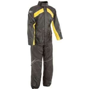  Joe Rocket RS 2 Two Piece Rain Suit Black/Yellow XXXL 3XL 
