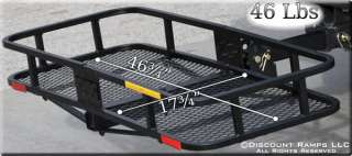 features of the receiver hitch basket steel mesh bottom with