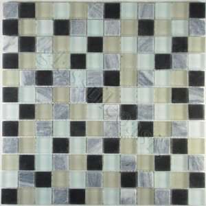  Shale Blend 1 x 1 Cream/Beige Via Appia Series Frosted 