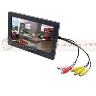   Video 1CH Audio Input 7 inch TFT LCD Color Monitor for Security Camera