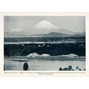  1912 Print Mount St Helens Portland Summit Rainier Tacoma 