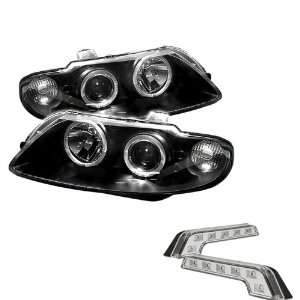  Carpart4u Pontiac GTO Halo LED Black Projector Headlights and LED 