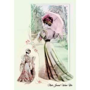  Mode Journal Weiner Chic On a Charming Path 12x18 Giclee 