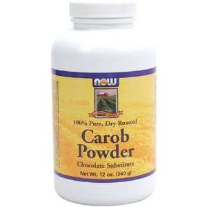 NOW Foods Pure Carob Powder Roasted, 12 Grocery & Gourmet Food