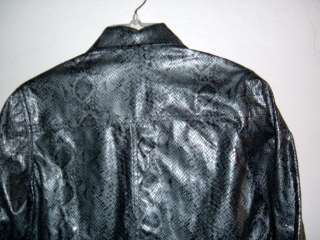 NWT FAUX SNAKE SKIN ALL WEATHER JACKET 4 COLORS  