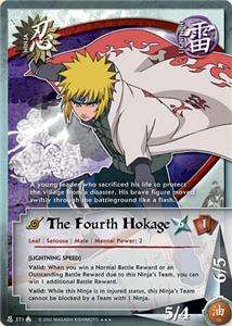 371 THE FOURTH HOKAGE Super Rare Foil Naruto Card NEW  