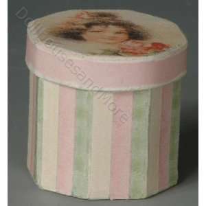  Miniature Victorian Girl Hat Box by Lindees Little Linens 
