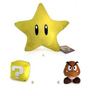   Bop Plush Set of 3 (Goomba, Star, and Question Block) Toys & Games