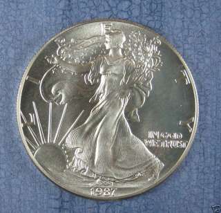 1987 United States Silver Eagle Silver Dollar  