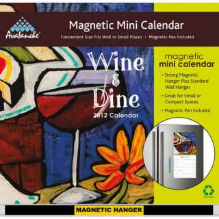 Wine & Dine 2012 Magnetic Mount Wall Calendar 1606777939  