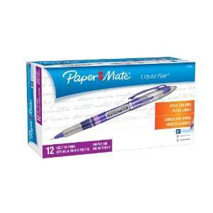  Paper Mate Liquid Flair Extra Fine Tip Felt Porous Pens, 12 Purple 