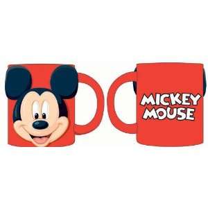 Disney Mickey Mouse Full Face 3d 11oz Ceramic Relief Mug:  
