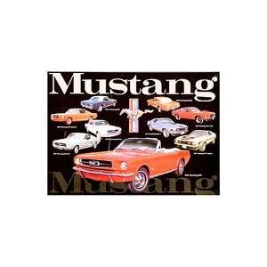 Ford Mustang Collage Metal Sign 