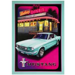  Ford Mustang Diner Tin Sign: Home & Kitchen